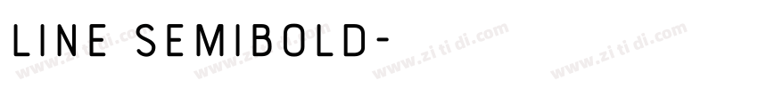 LINE SemiBold字体转换